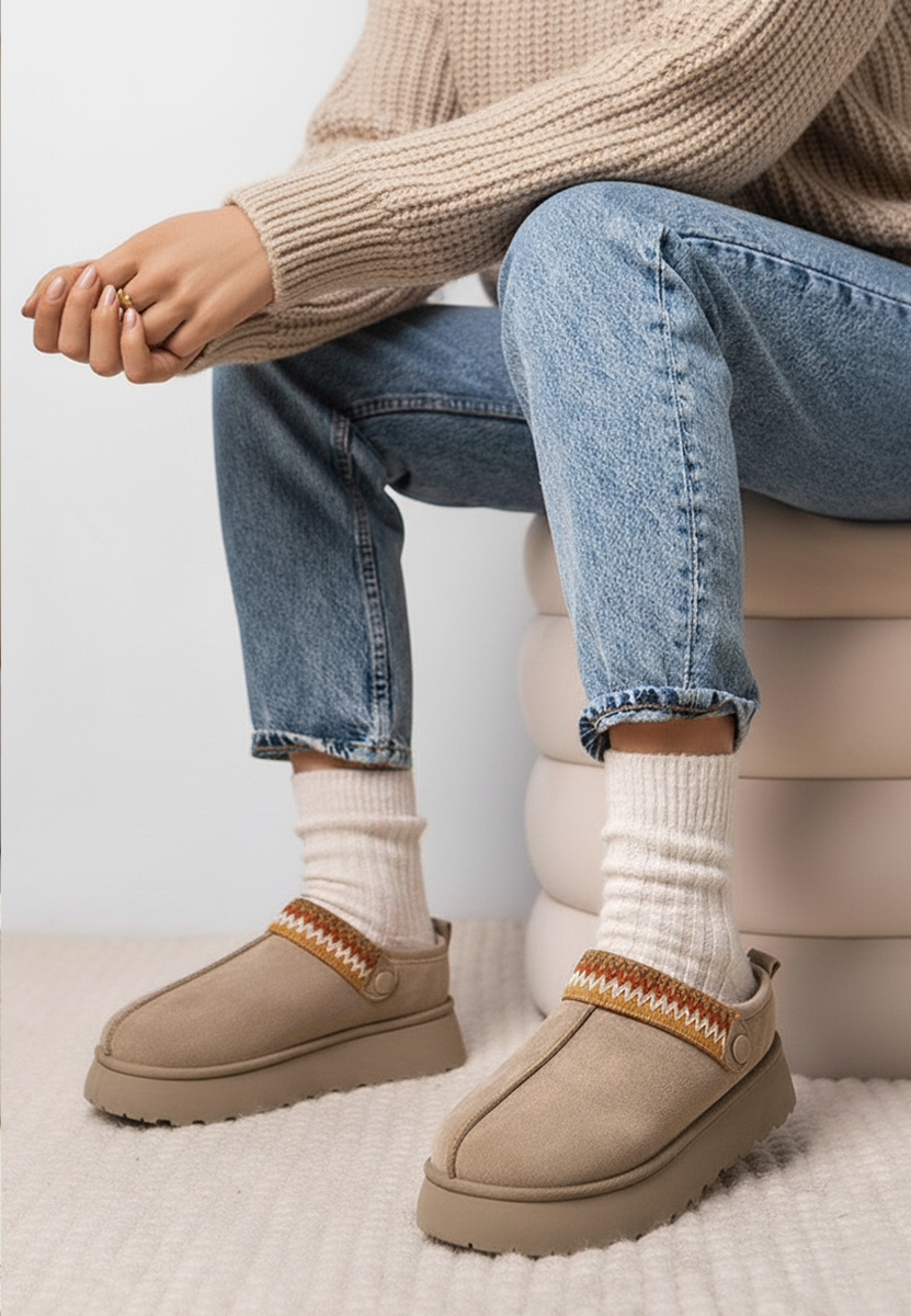 Khaki drewniaki Frovia Khaki drewniaki Frovia
