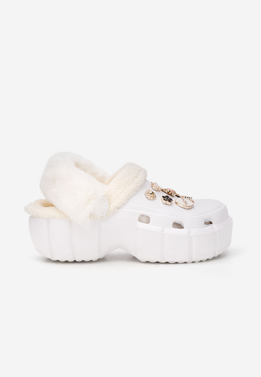 Białe drewniaki Aldeva