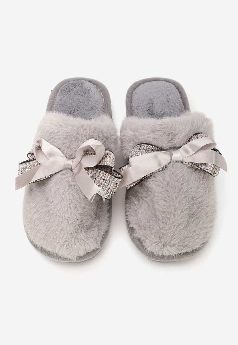 Szare kapcie damskie Aviresa