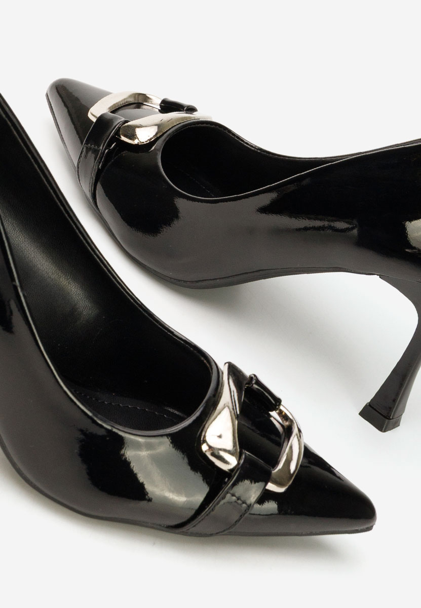 Czarne czółenka na szpilce Jenita