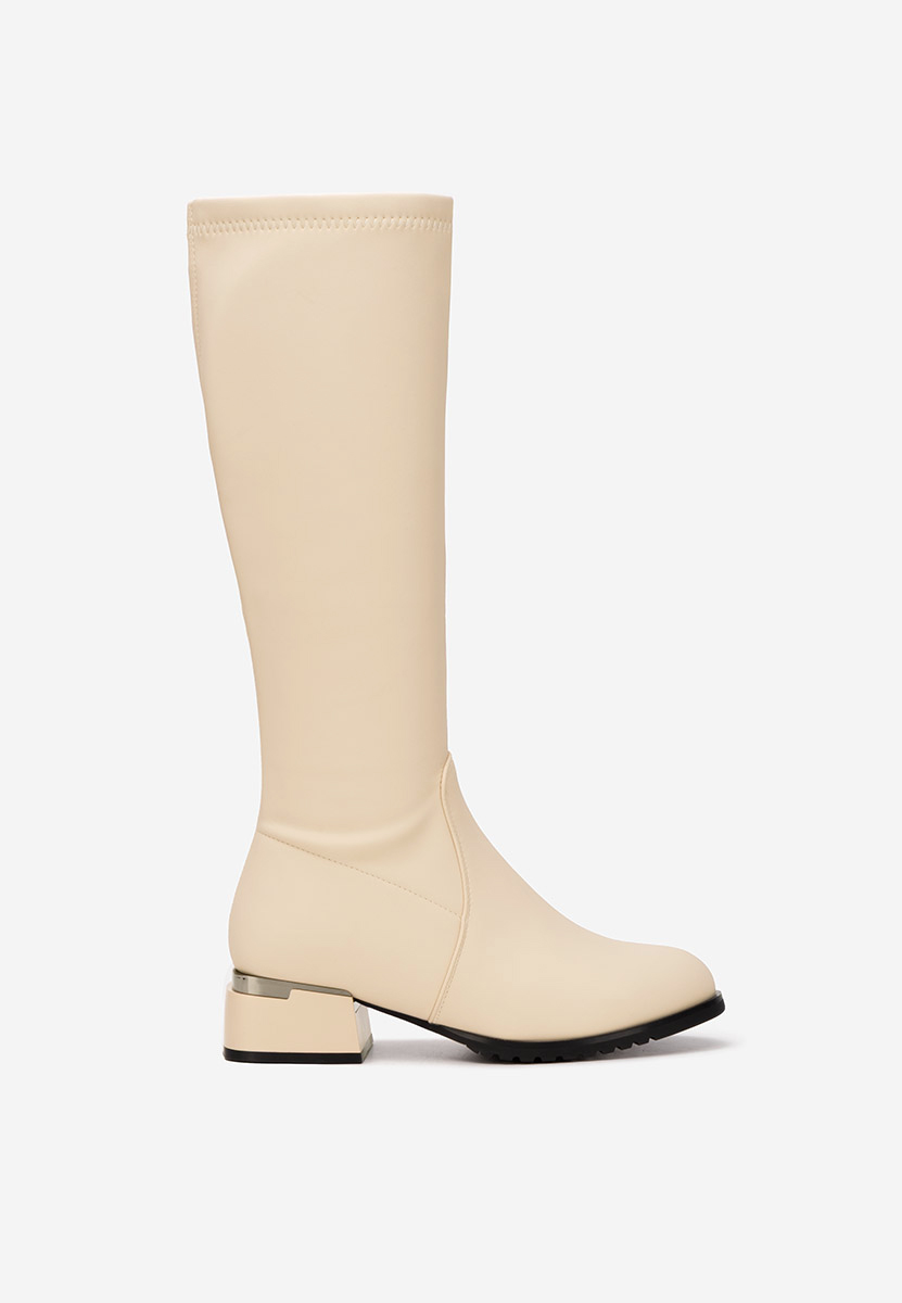 Beżowe oficerki damskie Delmara