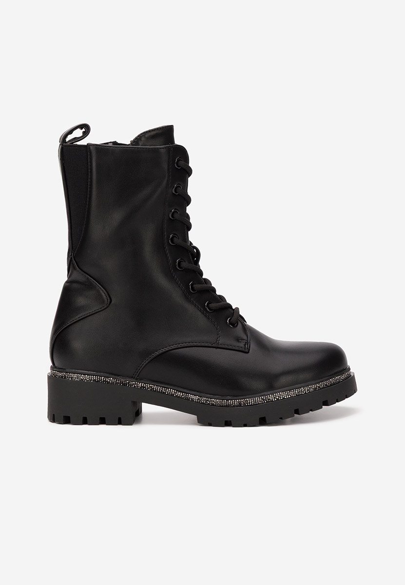 Czarne workery damskie Savencia