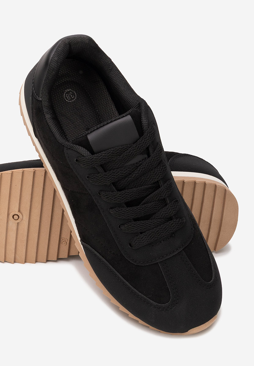 Czarne sneakersy damskie Crinea