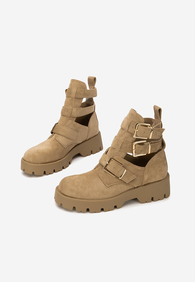 Khaki buty jesienne damskie Audrie