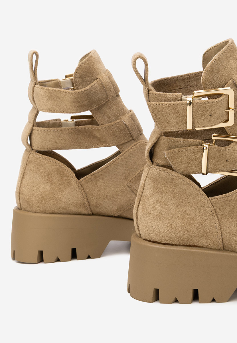 Khaki buty jesienne damskie Audrie