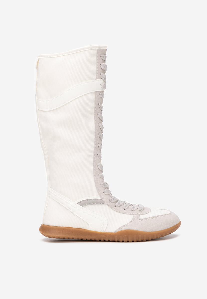 Białe trampki wysokie damskie Daine V2