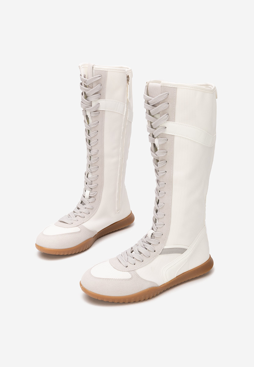 Białe trampki wysokie damskie Daine V2