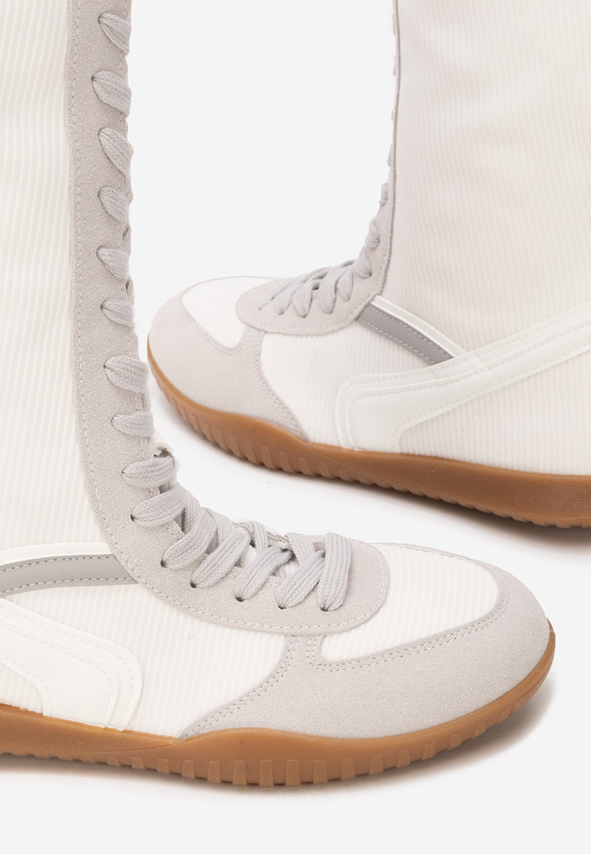 Białe trampki wysokie damskie Daine V2