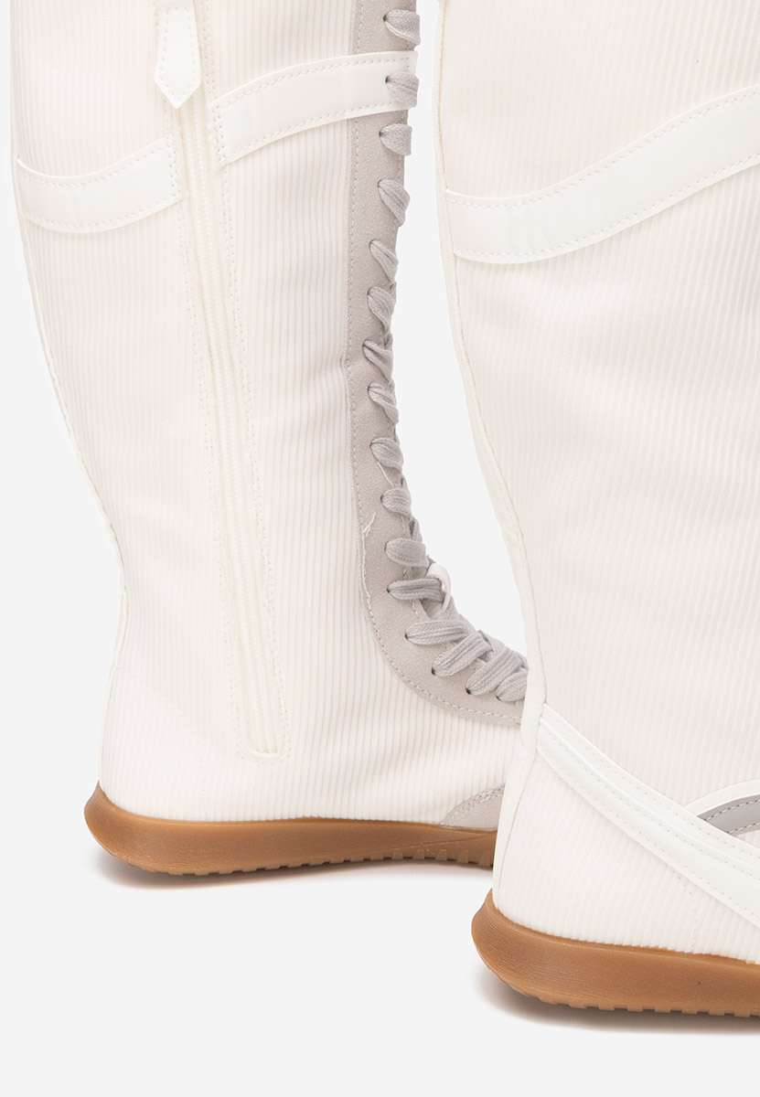 Białe trampki wysokie damskie Daine V2