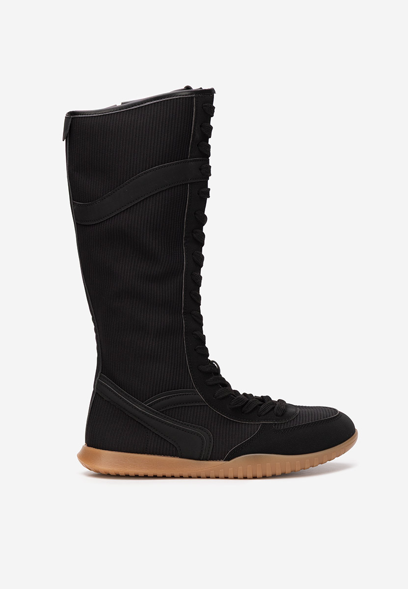 Czarne trampki wysokie damskie Daine V2