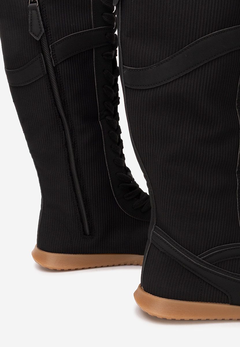 Czarne trampki wysokie damskie Daine V2