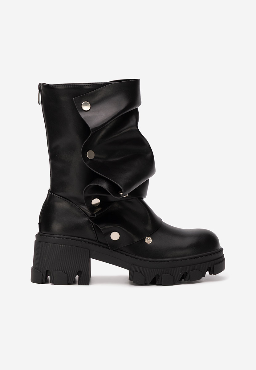 Czarne kozaki damskie Valena