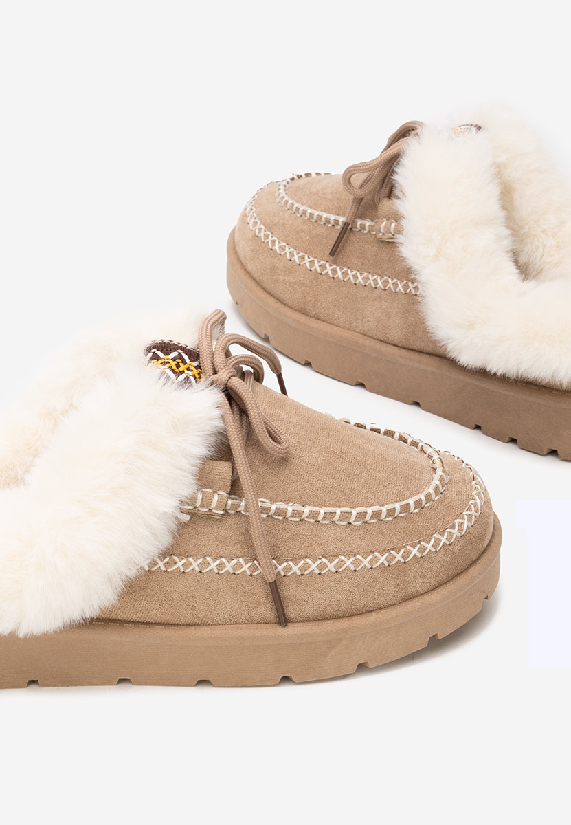 Khaki drewniaki Leainia V2