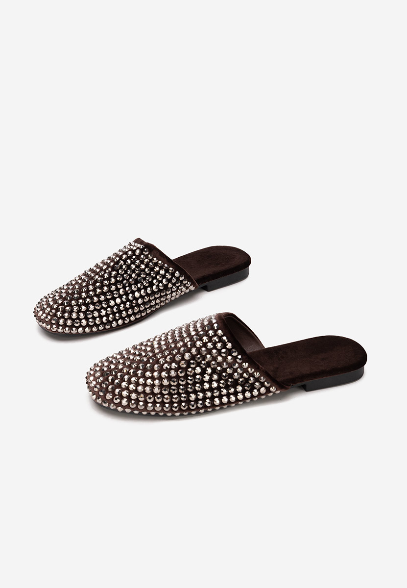 Brązowe klapki damskie Sirina