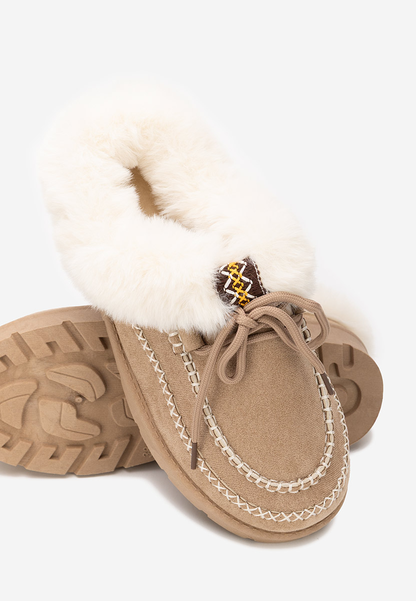 Khaki drewniaki Leainia V2