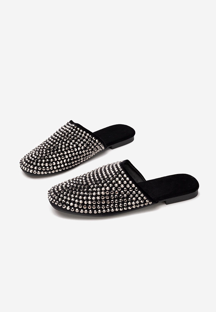 Czarne klapki damskie Sirina