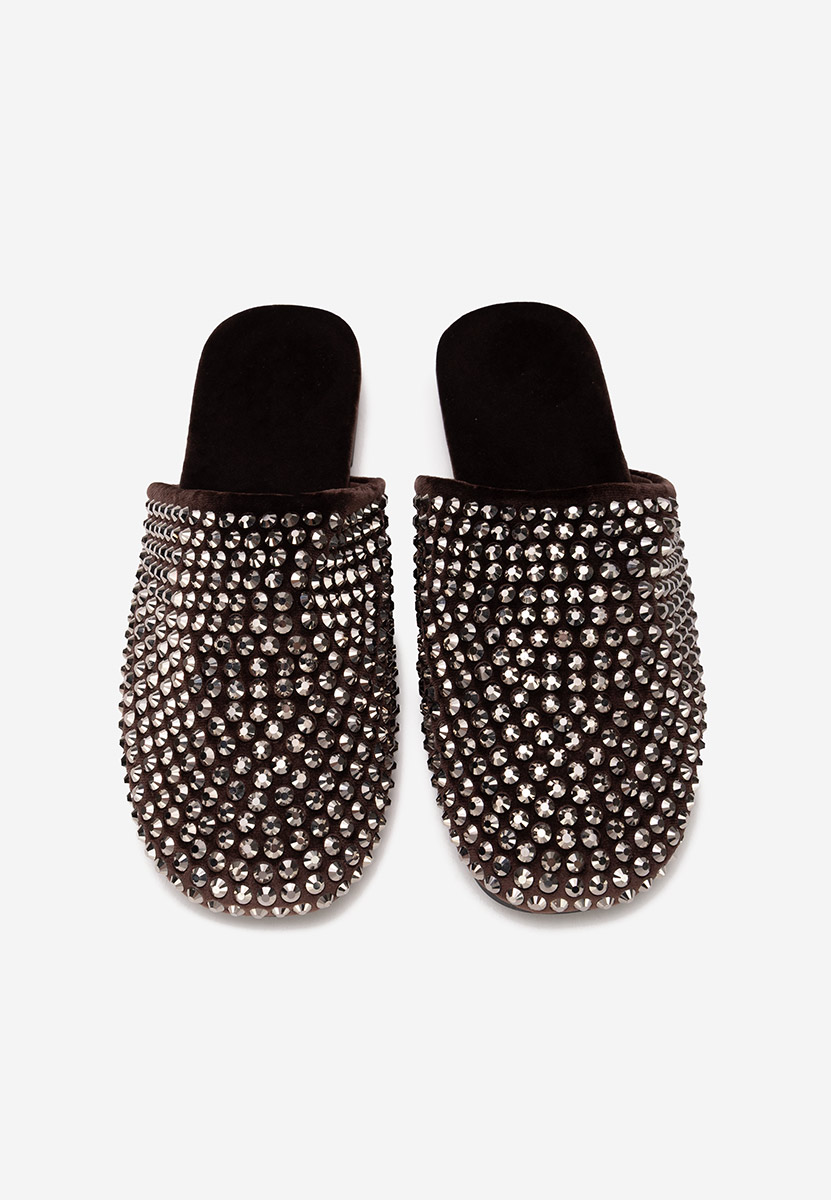 Brązowe klapki damskie Sirina