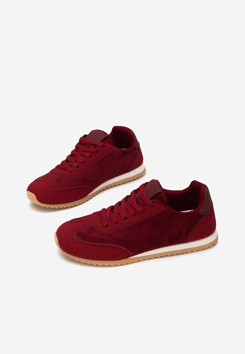 Bordowe sneakersy damskie Crinea