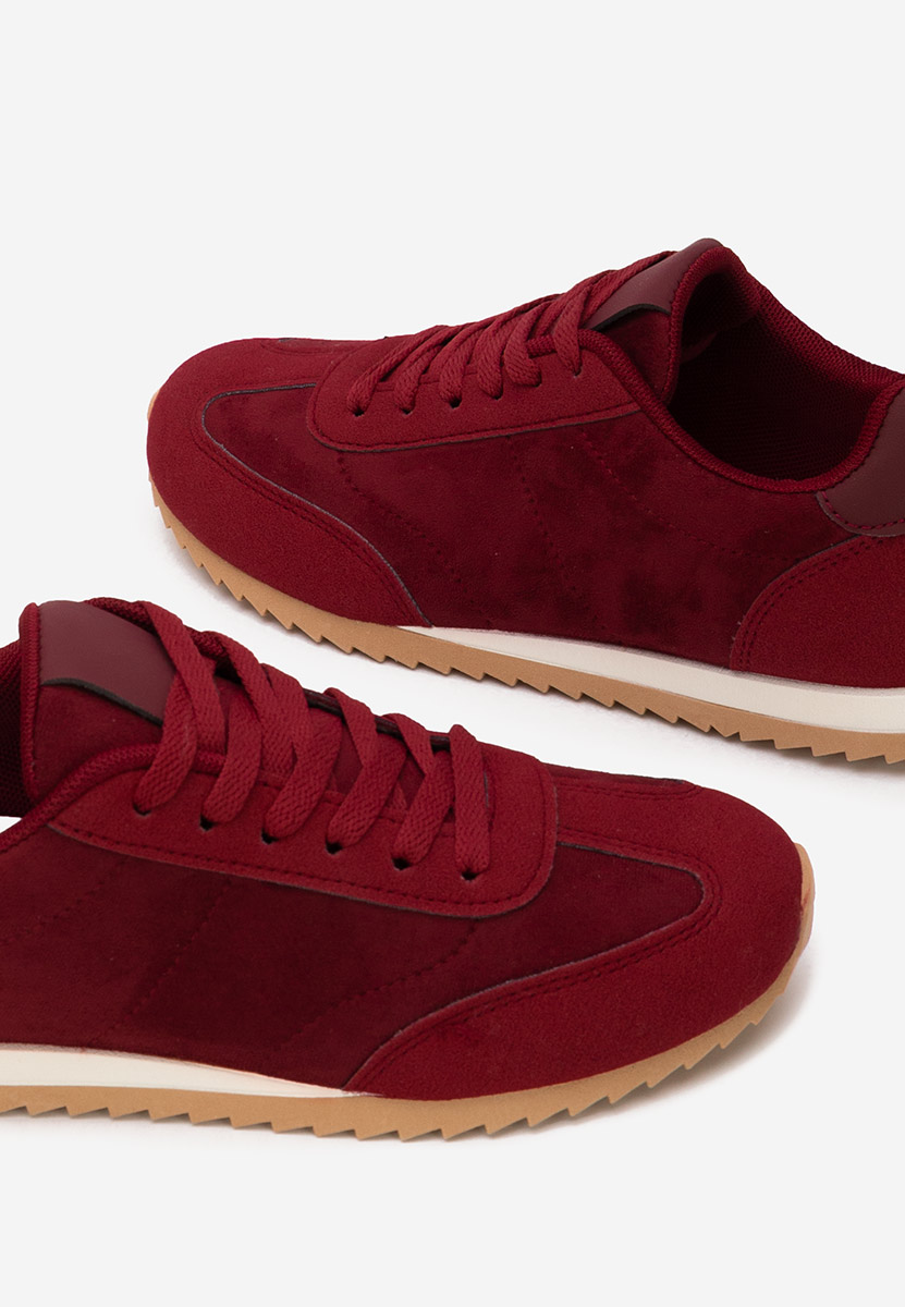 Bordowe sneakersy damskie Crinea