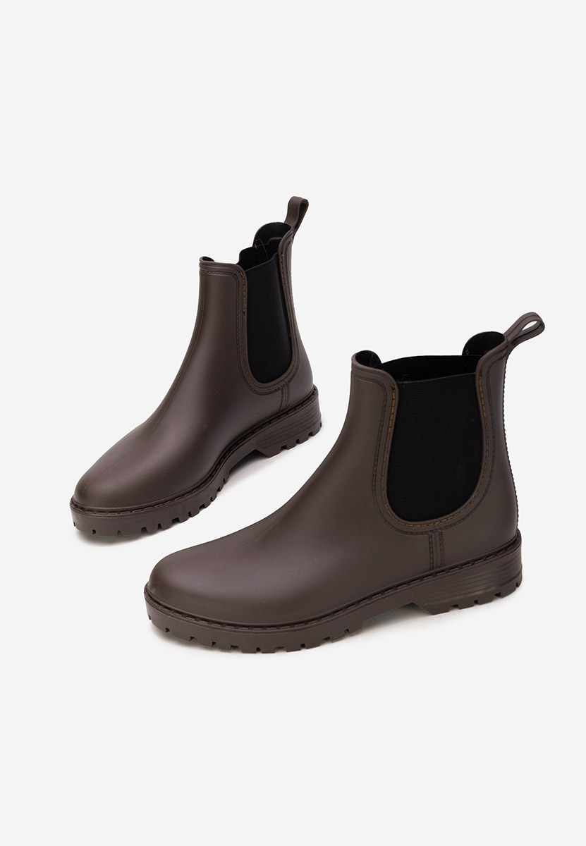 Brązowe kalosze Godiva