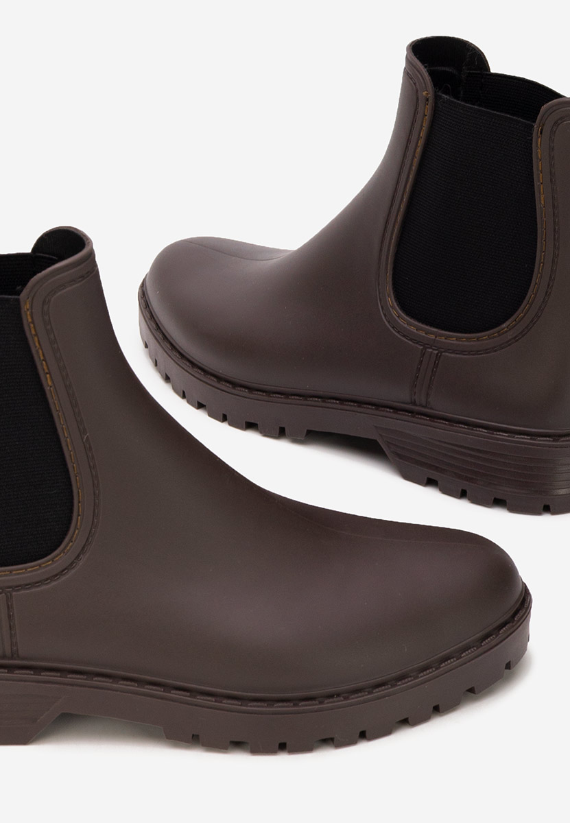 Brązowe kalosze Godiva