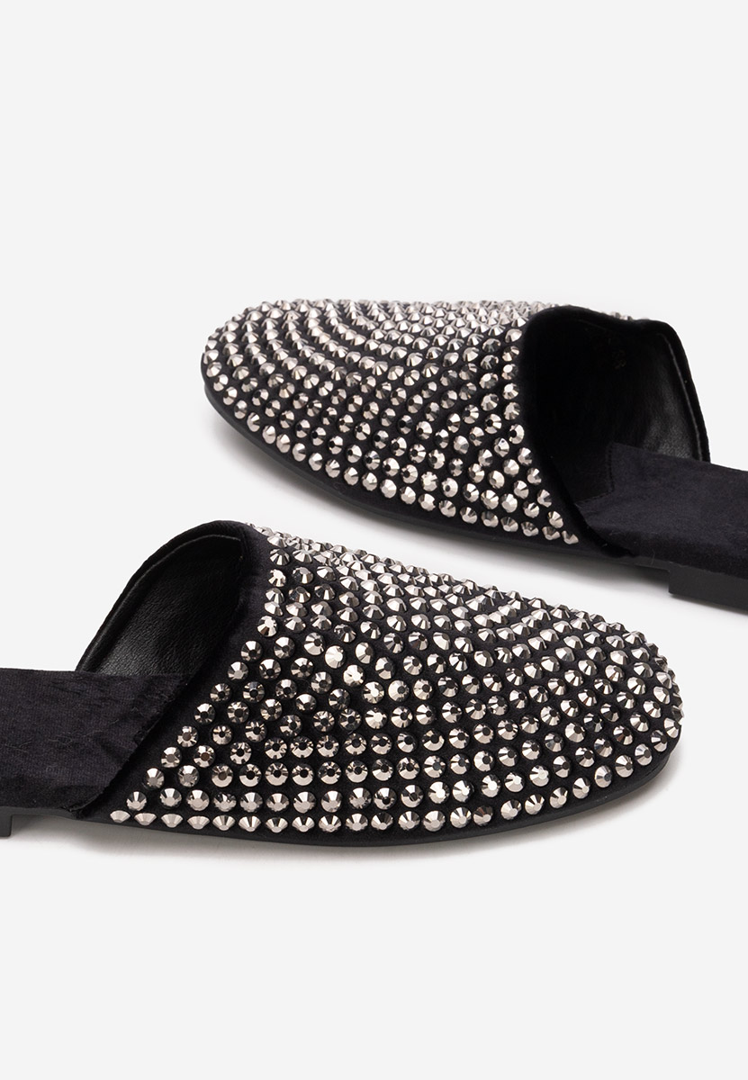 Czarne klapki damskie Sirina