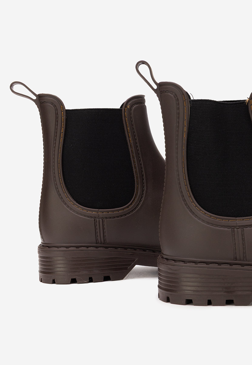 Brązowe kalosze Godiva