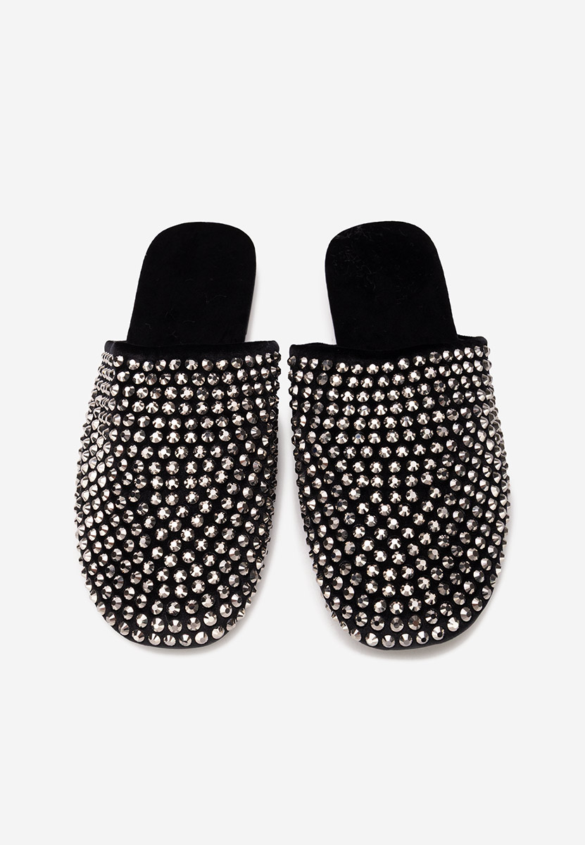 Czarne klapki damskie Sirina