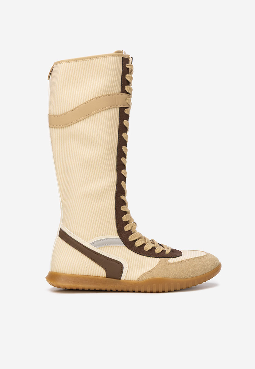 Khaki trampki wysokie damskie Daine V2