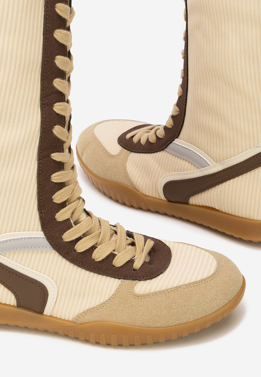 Khaki trampki wysokie damskie Daine V2