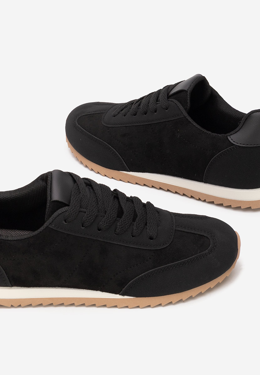 Czarne sneakersy damskie Crinea