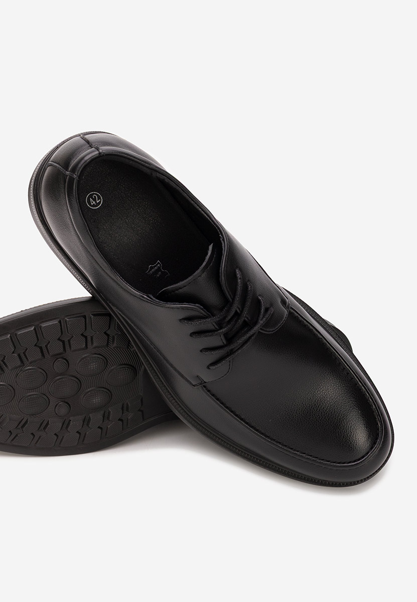 Czarne półbuty męskie Conard