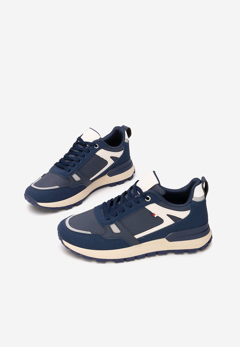 Granatowe sneakersy męskie Bravon