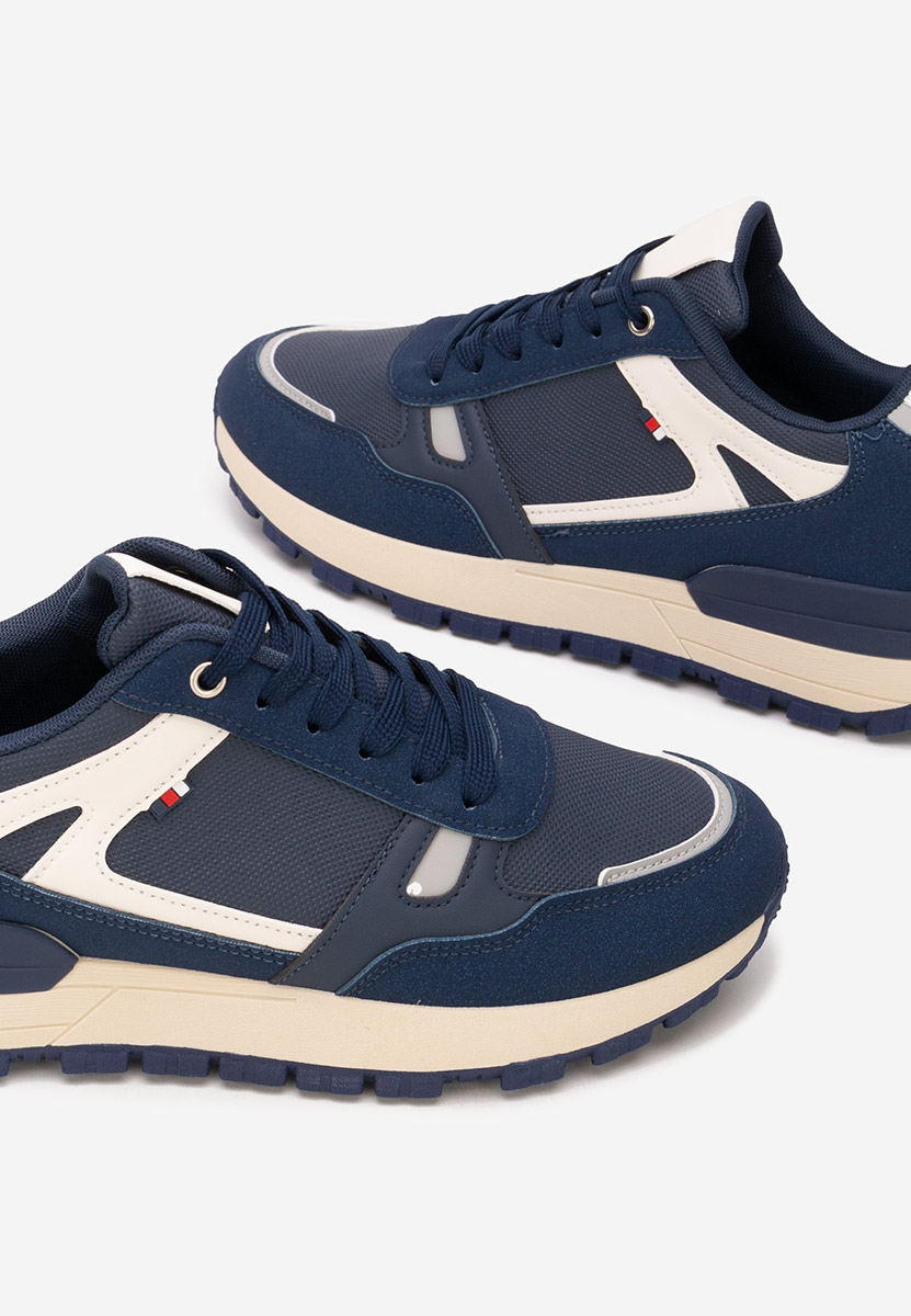 Granatowe sneakersy męskie Bravon