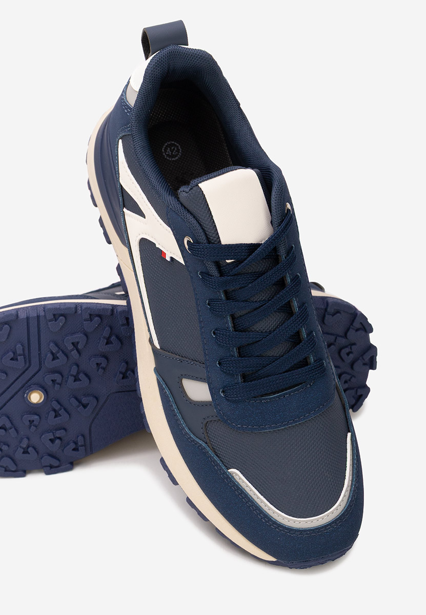 Granatowe sneakersy męskie Bravon