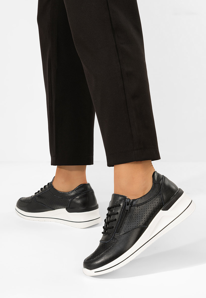 Czarne sneakersy damskie Zetta