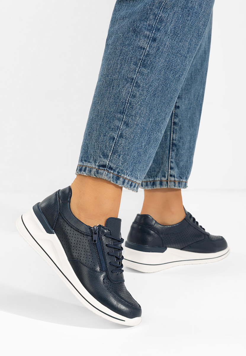 Niebieskie sneakersy damskie Zetta