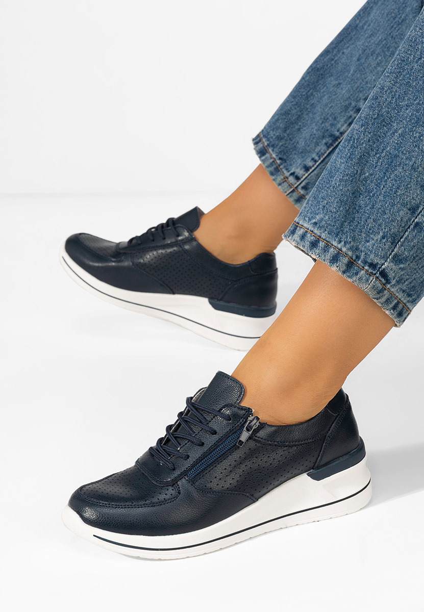 Niebieskie sneakersy damskie Zetta