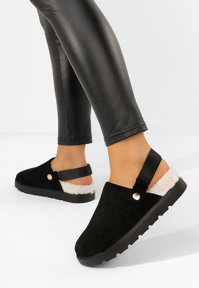 Czarne drewniaki Tamra