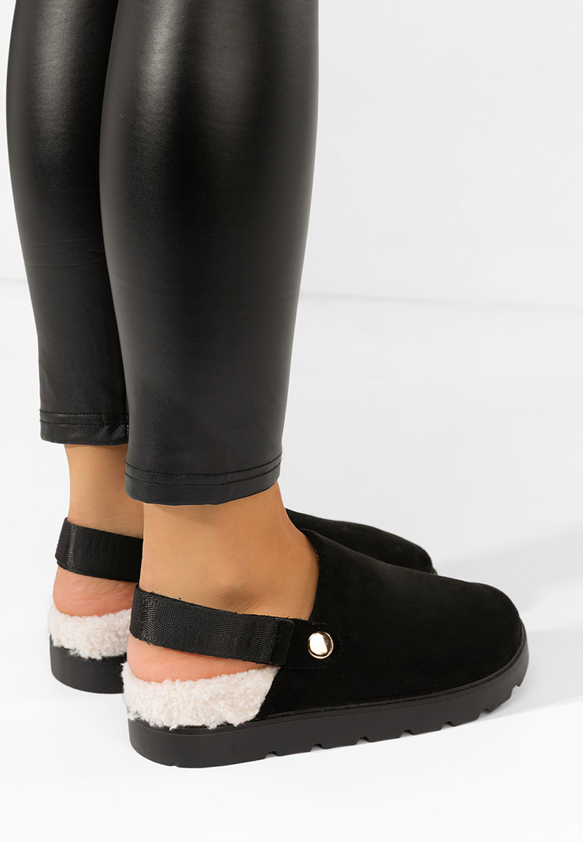 Czarne drewniaki Tamra