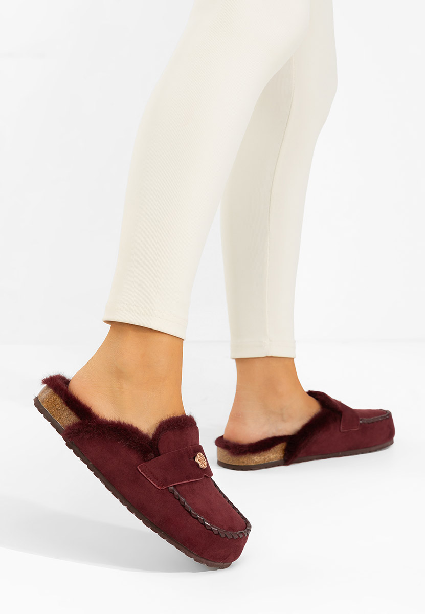 Bordowe drewniaki Mirania