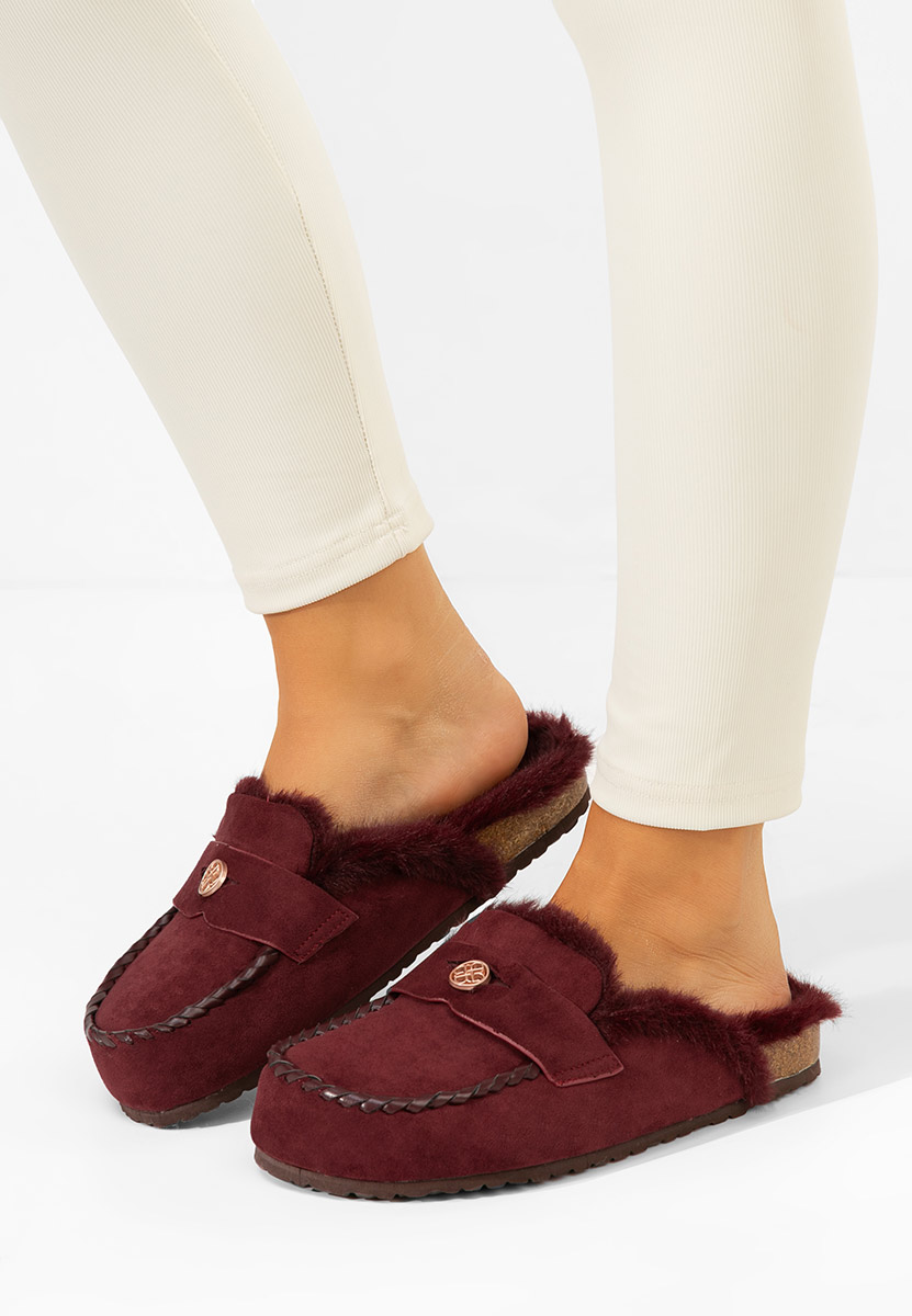 Bordowe drewniaki Mirania