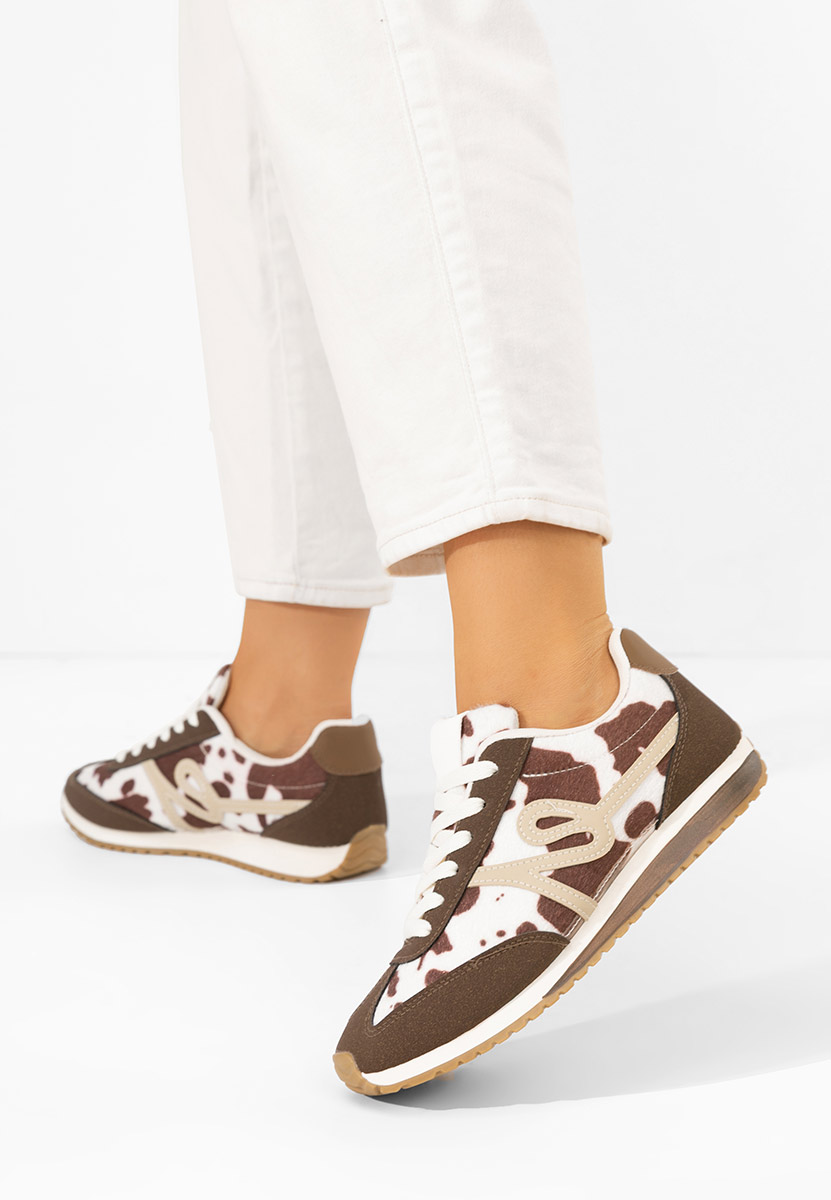 Brązowe sneakersy damskie Trinidad V3