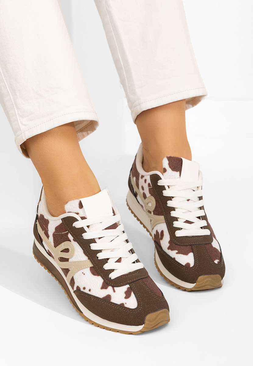 Brązowe sneakersy damskie Trinidad V3