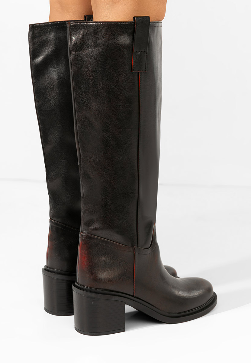  kozaki na słupku Jasara bordo