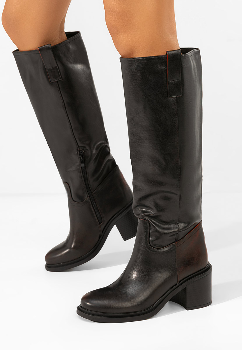  kozaki na słupku Jasara bordo