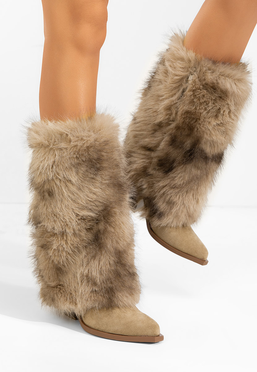 Khaki zimowe buty damskie Olivine Khaki zimowe buty damskie Olivine