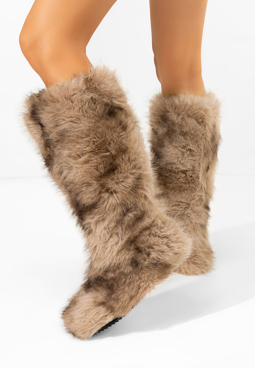 Khaki zimowe buty damskie Gelira Khaki zimowe buty damskie Gelira