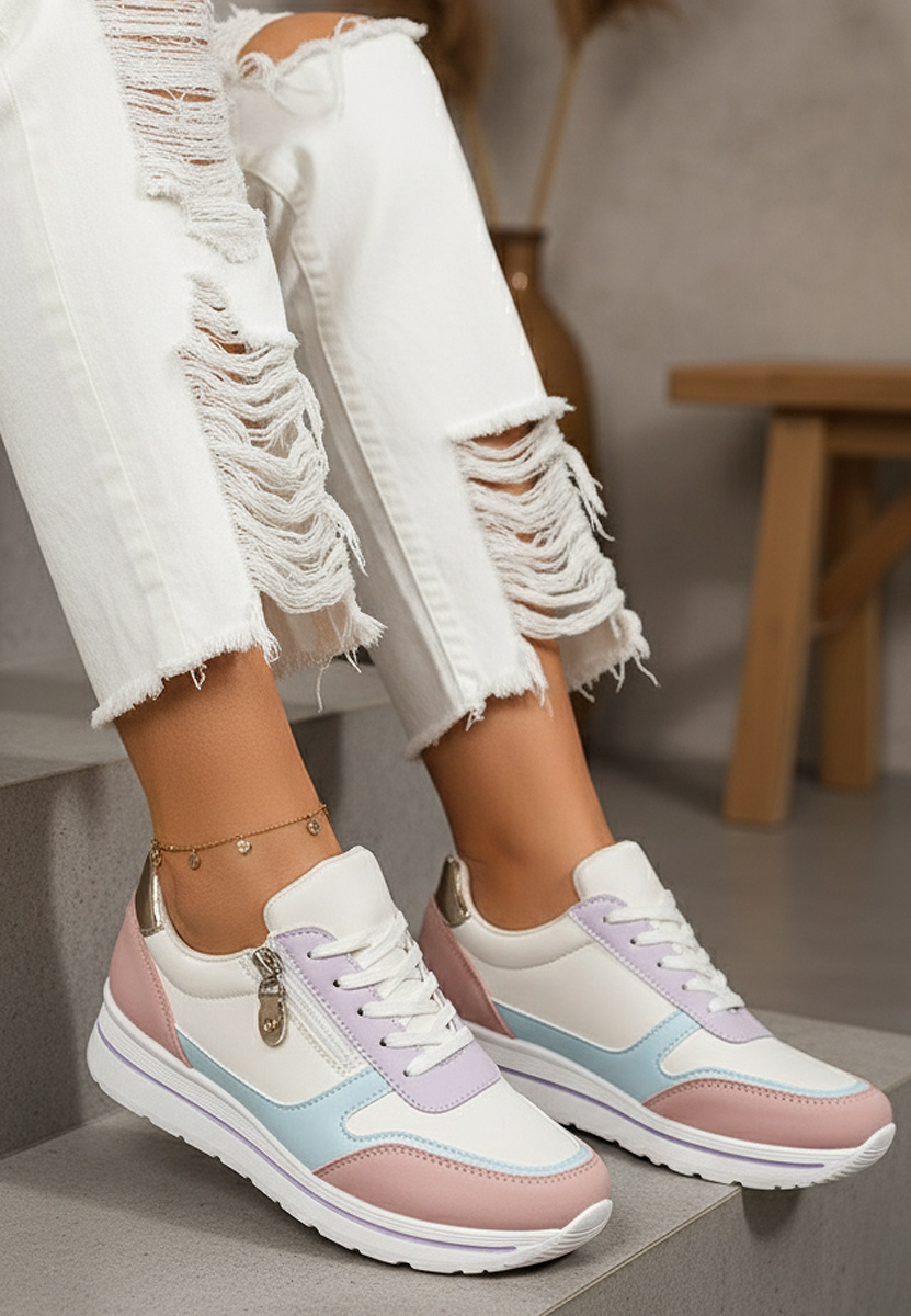 Wielokolorowy sneakersy damskie Positeia