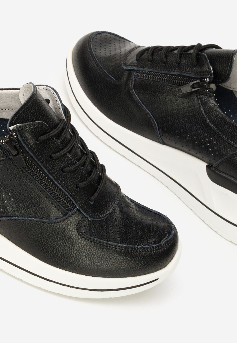 Czarne sneakersy damskie Zetta
